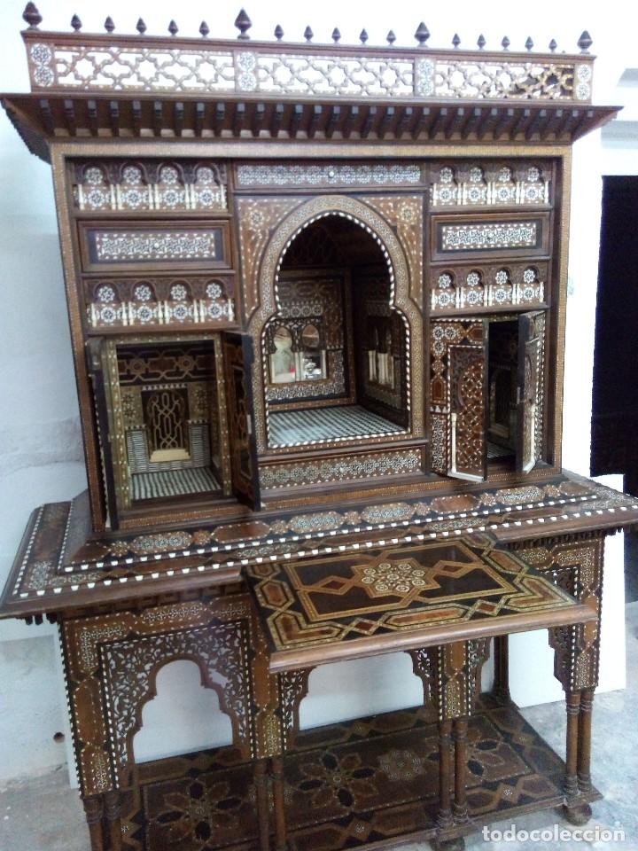 Antig&uuml;edades: MUEBLE DE TARACEA SIGLO XIX - Foto 5