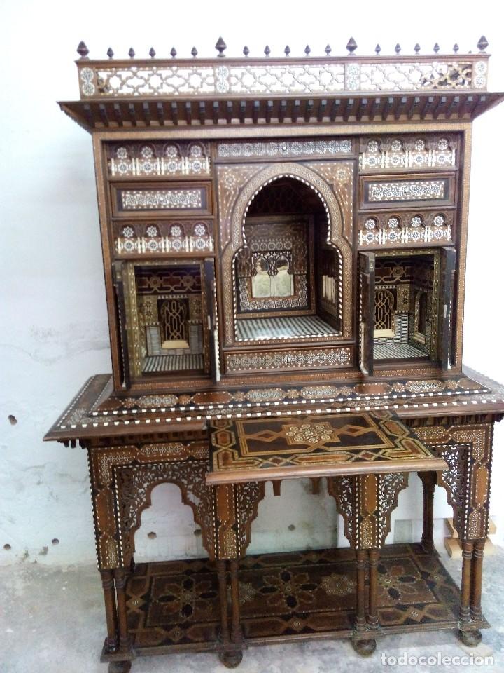 Antig&uuml;edades: MUEBLE DE TARACEA SIGLO XIX - Foto 16