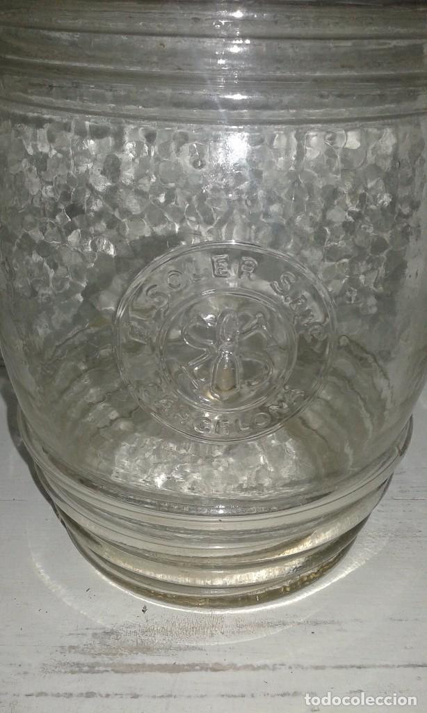 Antig&uuml;edades: TARRO DE CRISTAL E. SOLER BARCELONA - Foto 2