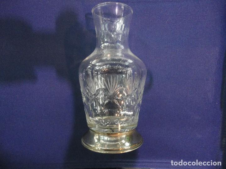 Antig&uuml;edades: JARRON TALLADO BASE DE PLATA - Foto 1