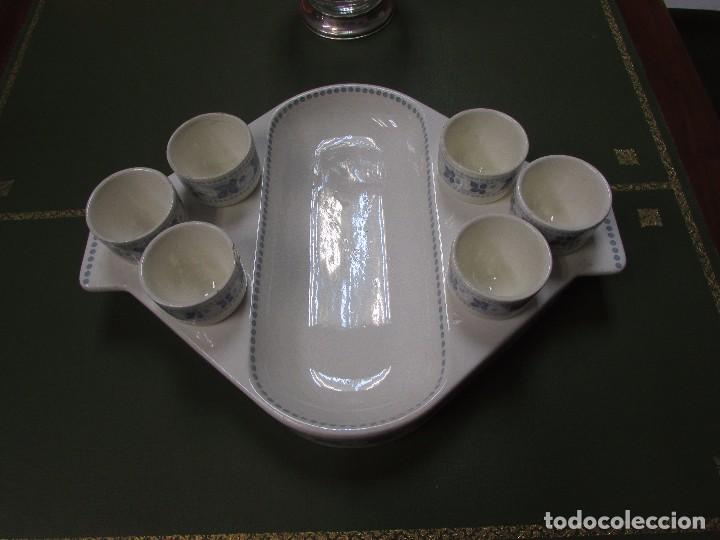 Antig&uuml;edades: Bandeja aperitivo con 6 vasos # - Foto 3