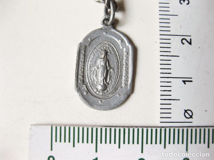 Antig&uuml;edades: MEDALLA DE ALUMINIO DE MARIA SANT&Iacute;SIMA - Foto 2