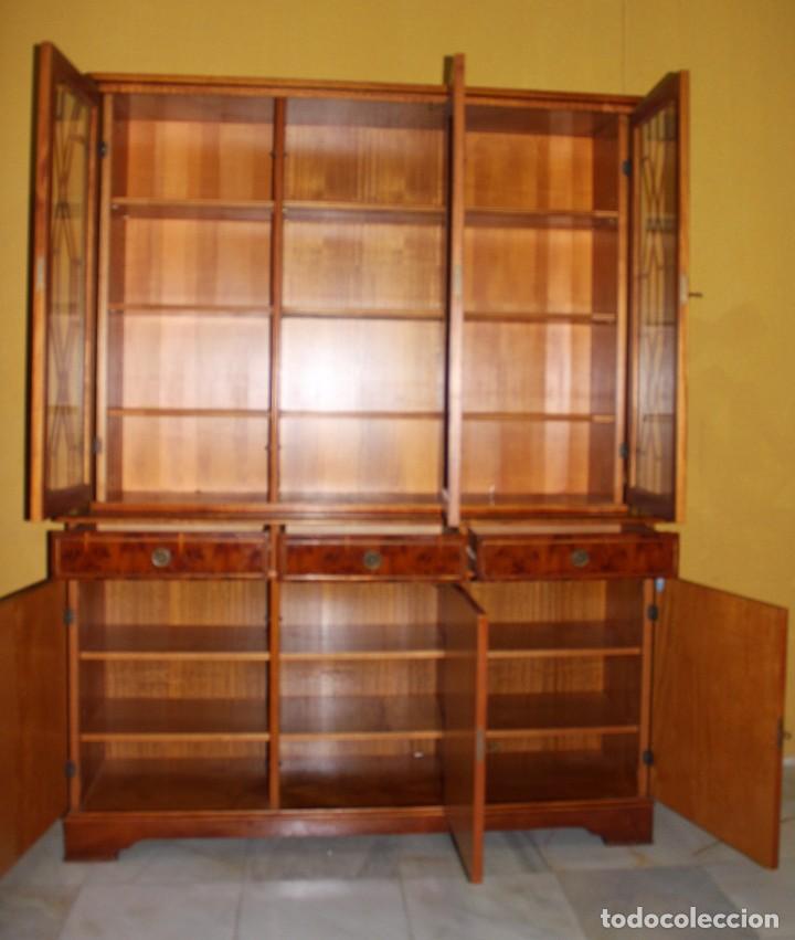 Antig&uuml;edades: VITRINA BIBLIOTECA INGLESA. REF. 6069 - Foto 5
