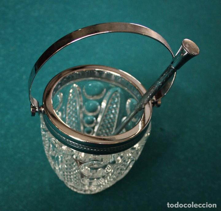Antig&uuml;edades: CUBITERA EN CRISTAL CON CUCHARA. REF. 6072 - Foto 2