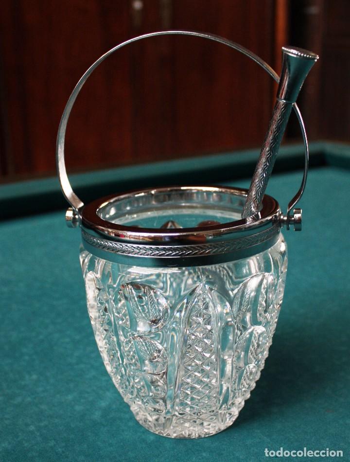 Antig&uuml;edades: CUBITERA EN CRISTAL CON CUCHARA. REF. 6072 - Foto 3