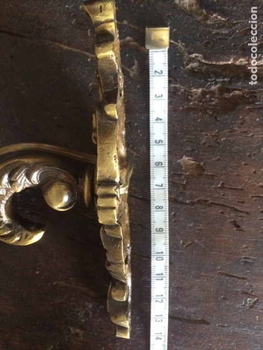 Antig&uuml;edades: Pareja de apliques de bronce - Foto 5