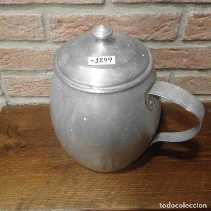 Oggetti Antichi: ANTIGUO PUCHERO DE ALUMINIO