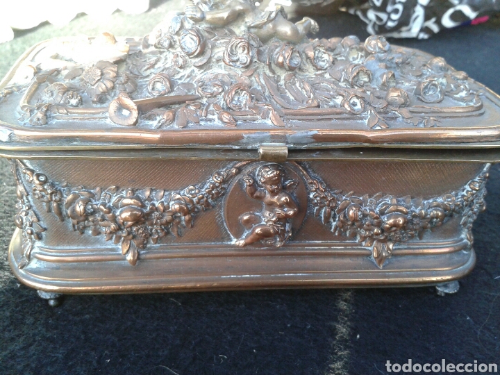 Antig&uuml;edades: ANTIGUA CAJA COBRE - Foto 3