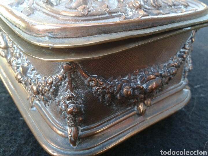 Antig&uuml;edades: ANTIGUA CAJA COBRE - Foto 4
