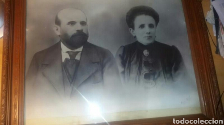 Antig&uuml;edades: Marco antiguo, posiblemente caoba - Foto 3