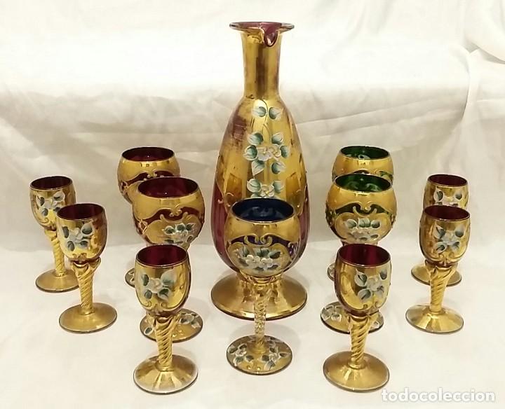 Antig&uuml;edades: Servicio de Licor de cristal de Murano. - Foto 1