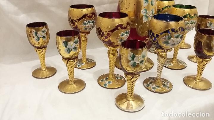 Antig&uuml;edades: Servicio de Licor de cristal de Murano. - Foto 2