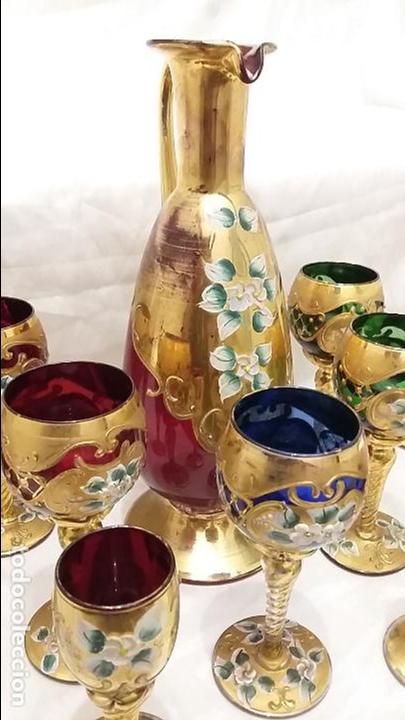 Antig&uuml;edades: Servicio de Licor de cristal de Murano. - Foto 3
