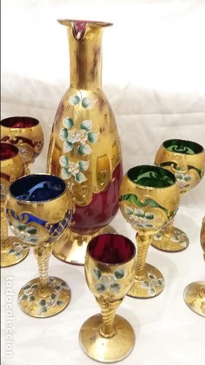 Antig&uuml;edades: Servicio de Licor de cristal de Murano. - Foto 4