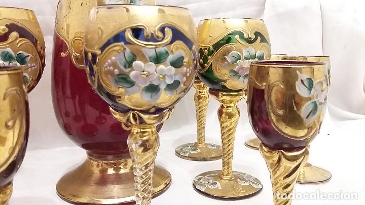 Antig&uuml;edades: Servicio de Licor de cristal de Murano. - Foto 5