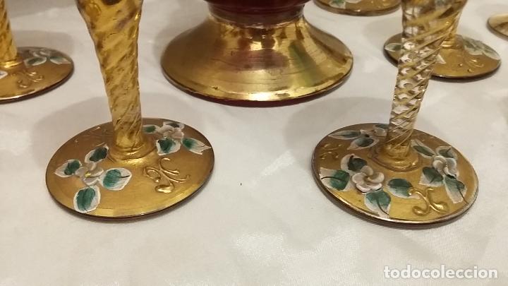 Antig&uuml;edades: Servicio de Licor de cristal de Murano. - Foto 8