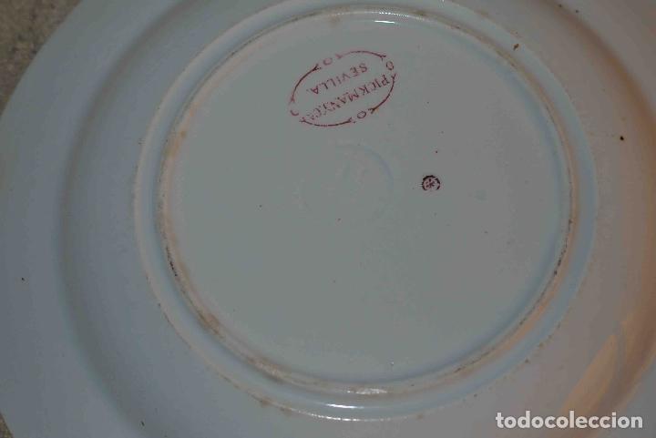 Antig&uuml;edades: PAREJA PLATOS PICKMAN POSTRE S.XIX - Foto 2
