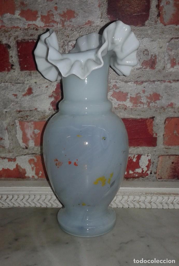 Antig&uuml;edades: JARRON OPALINA BLANCO - Foto 1