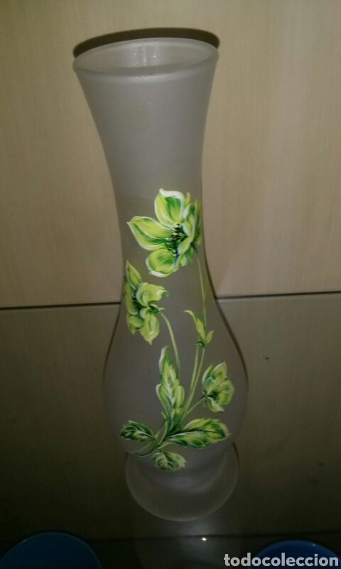 Antiquit&eacute;s: Bonito jarron de opalina