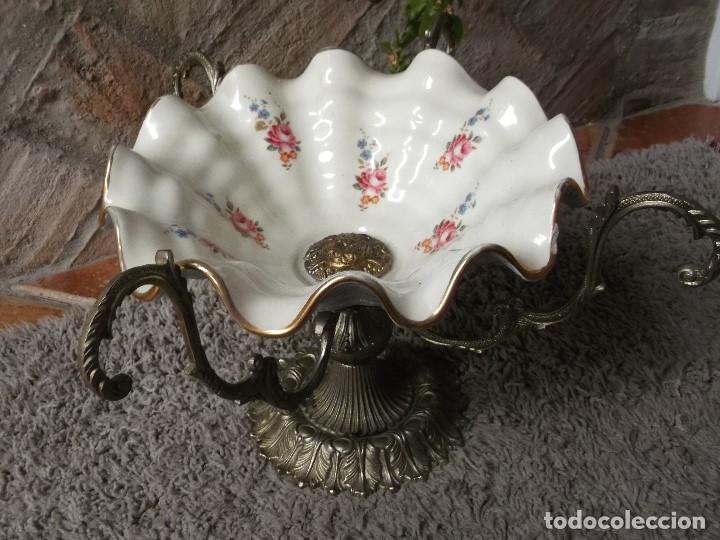 frutero en porcelana de dos pisos - Compra venta en todocoleccion