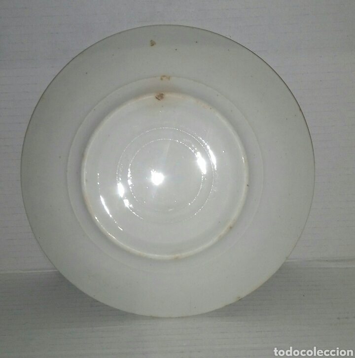 Antig&uuml;edades: Antiguo plato cafe porcelana - Foto 2