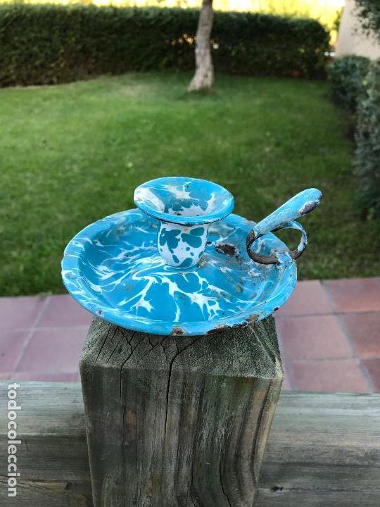 Antig&uuml;edades: Palmatoria, porcelana bicolor - Foto 1
