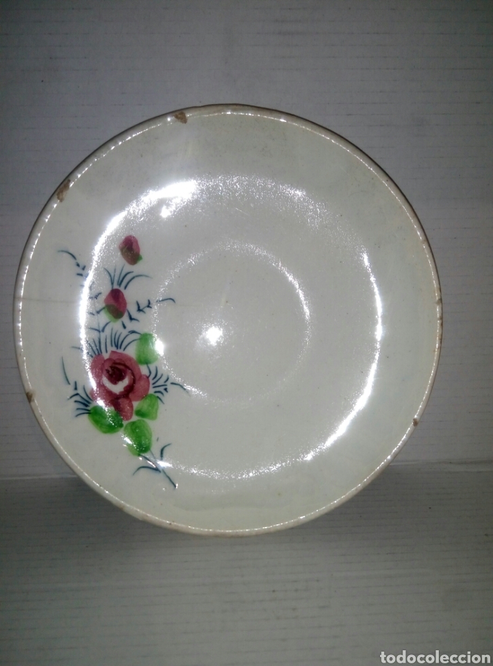 Antig&uuml;edades: Antiguo plato porcelana - Foto 1