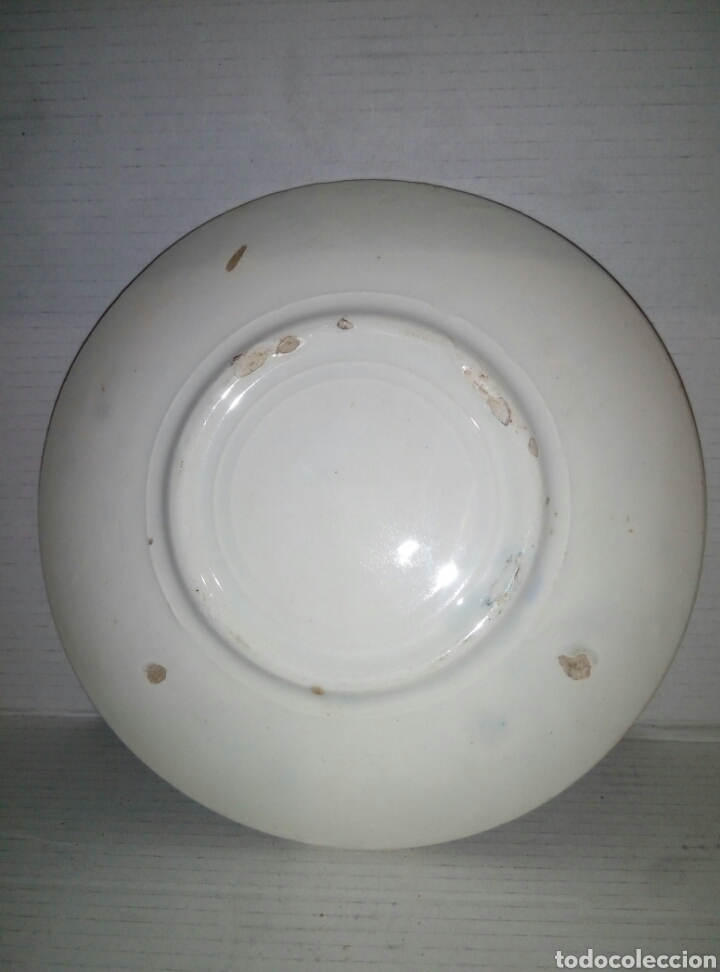 Antig&uuml;edades: Antiguo plato porcelana - Foto 2