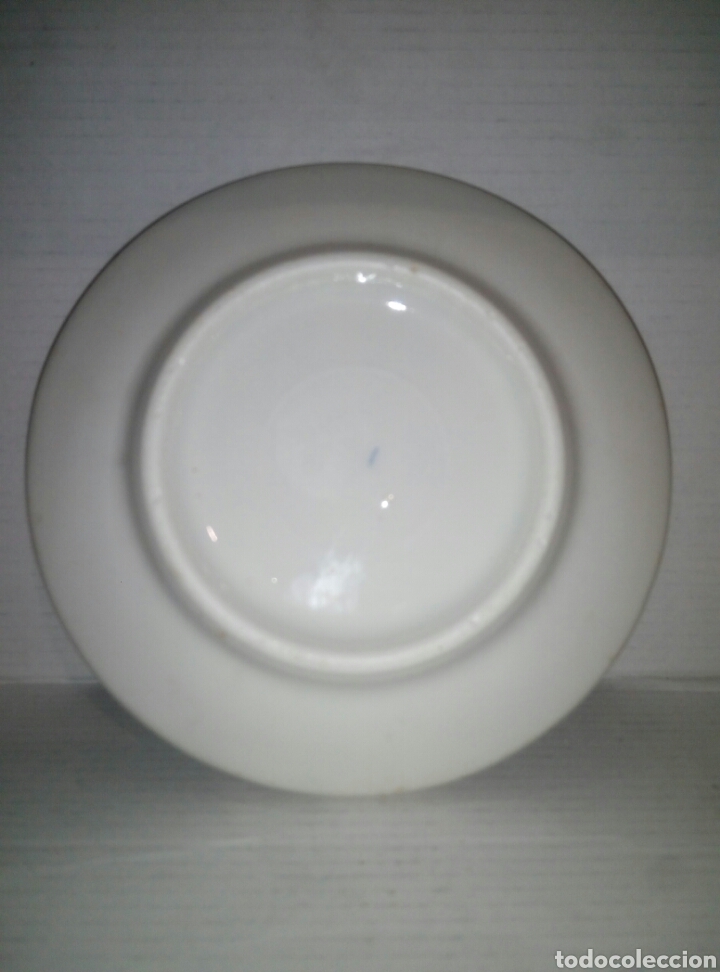 Antig&uuml;edades: Antiguo plato porcelana - Foto 2