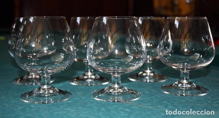 Antig&uuml;edades: 6 COPAS DE COGNAC.REF 6093