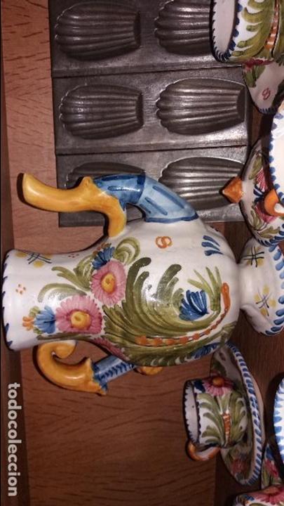 Antig&uuml;edades: juego de cafe talavera - Foto 2