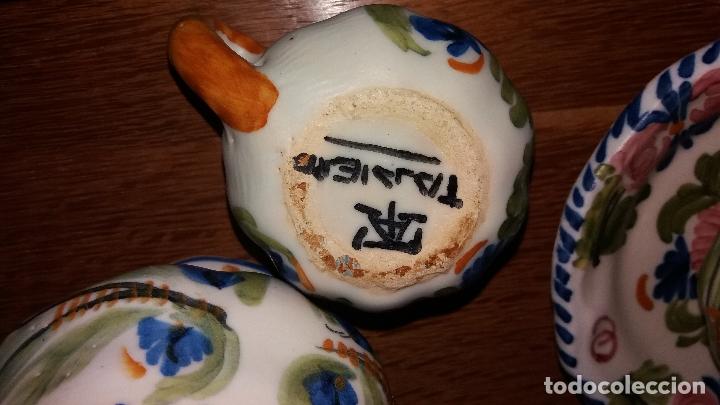 Antig&uuml;edades: juego de cafe talavera - Foto 4