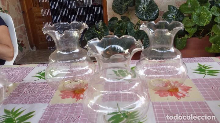 Antig&uuml;edades: antiguo juego de 3 tulipas - Foto 1