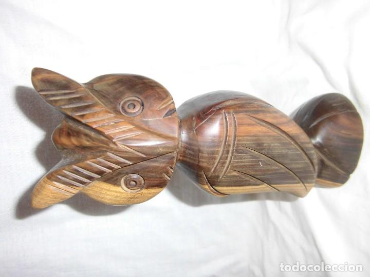 Antig&uuml;edades: BUHO DE MADERA TALLADA - Foto 7