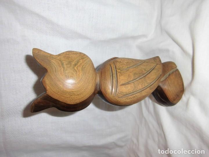 Antig&uuml;edades: BUHO DE MADERA TALLADA - Foto 8