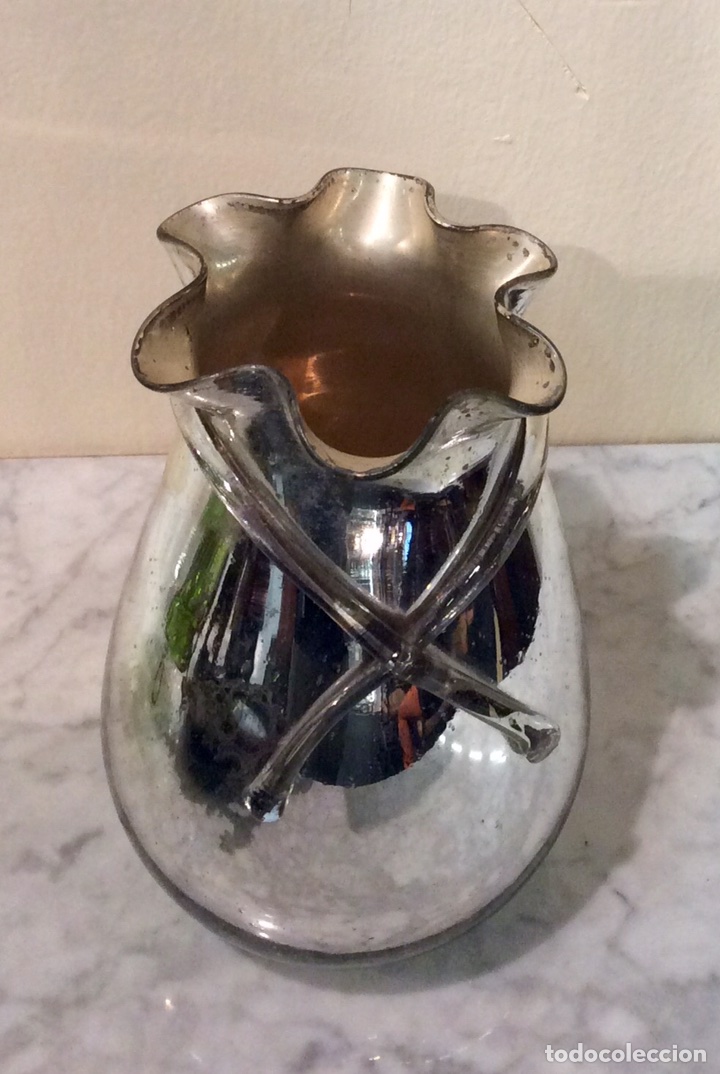 Antig&uuml;edades: Jarr&oacute;n de cristal efecto espejo, a&ntilde;os 30. - Foto 2