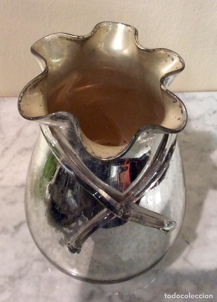Antig&uuml;edades: Jarr&oacute;n de cristal efecto espejo, a&ntilde;os 30. - Foto 4