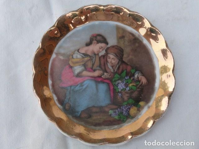 Antig&uuml;edades: JOYERO Y 2 PEQUE&Ntilde;OS PLATOS DECORATIVOS. - Foto 5
