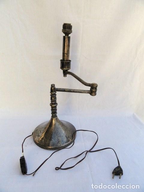 Antig&uuml;edades: ANTIGUO PIE DE L&Aacute;MPARA CON BRAZO EXTENSIBLE MULTIPOSICI&Oacute;N. - Foto 1