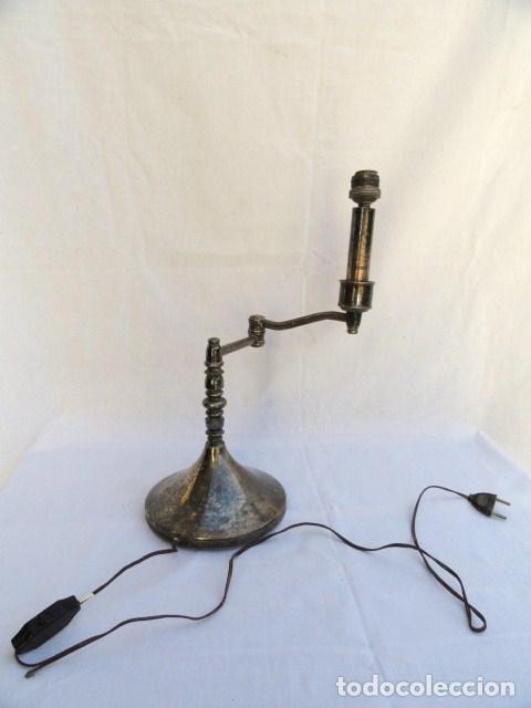 Antig&uuml;edades: ANTIGUO PIE DE L&Aacute;MPARA CON BRAZO EXTENSIBLE MULTIPOSICI&Oacute;N. - Foto 2