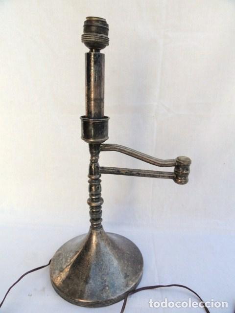 Antig&uuml;edades: ANTIGUO PIE DE L&Aacute;MPARA CON BRAZO EXTENSIBLE MULTIPOSICI&Oacute;N. - Foto 3