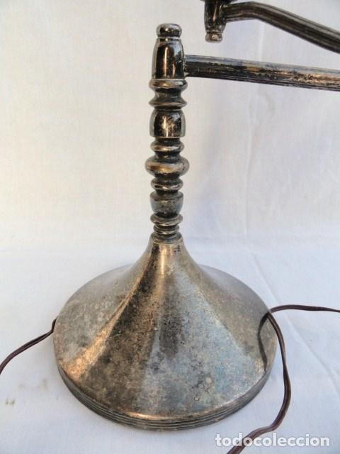 Antig&uuml;edades: ANTIGUO PIE DE L&Aacute;MPARA CON BRAZO EXTENSIBLE MULTIPOSICI&Oacute;N. - Foto 6