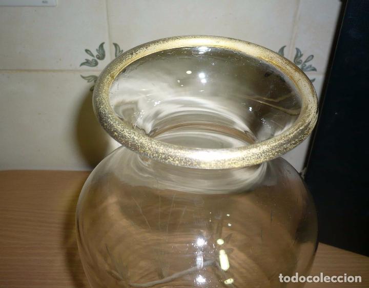 Antig&uuml;edades: Antiguo Jarron de Cristal tallado - Foto 4