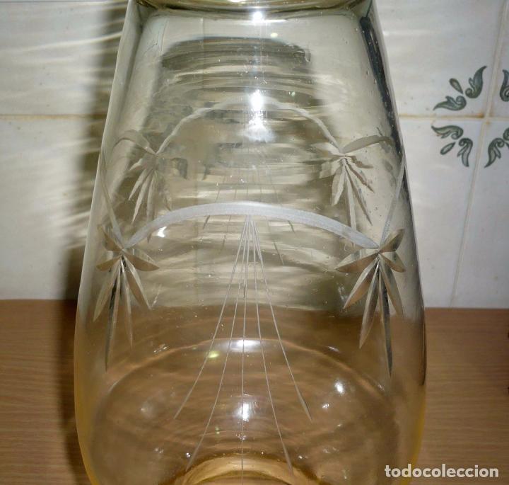 Antig&uuml;edades: Antiguo Jarron de Cristal tallado - Foto 5