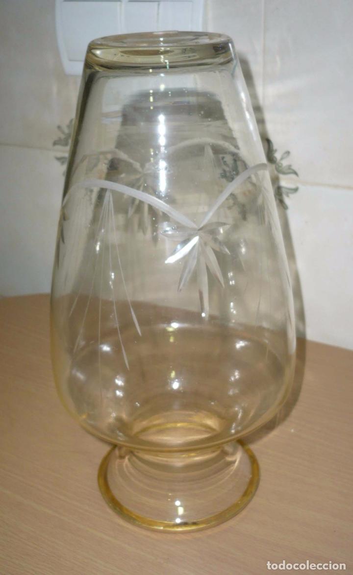 Antig&uuml;edades: Antiguo Jarron de Cristal tallado - Foto 7