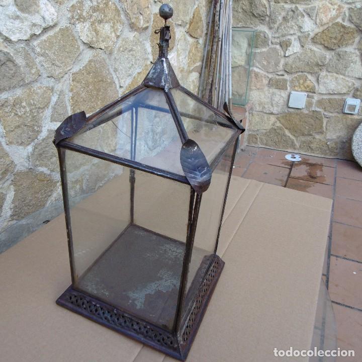 Antig&uuml;edades: FAROL DE HOJADELATA ANTIGUO - Foto 1