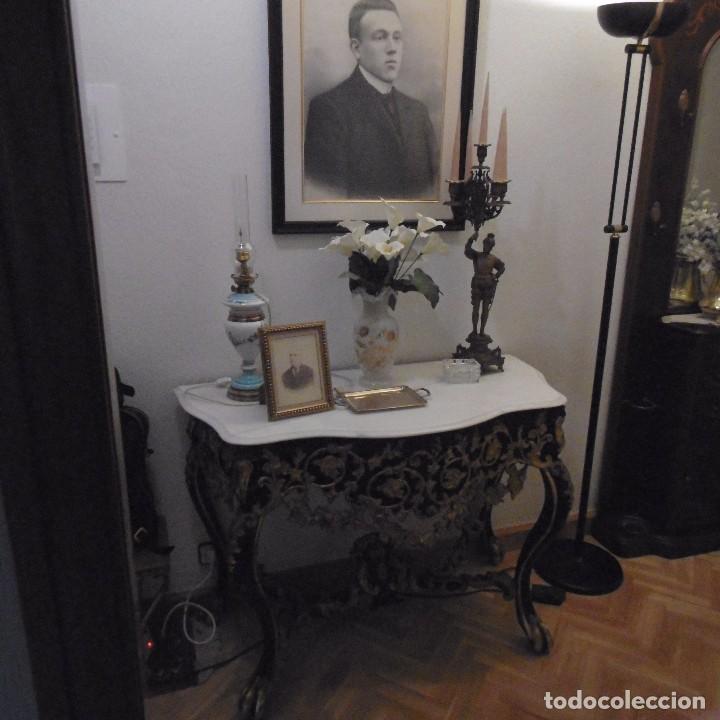 Antig&uuml;edades: PAREJA DE CANDELABROS S.XIX - Foto 2