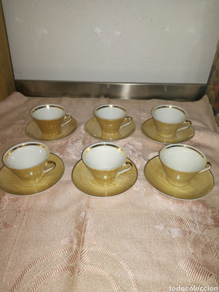 Antig&uuml;edades: Juego de cafe de 6 servicios vintage - Foto 1