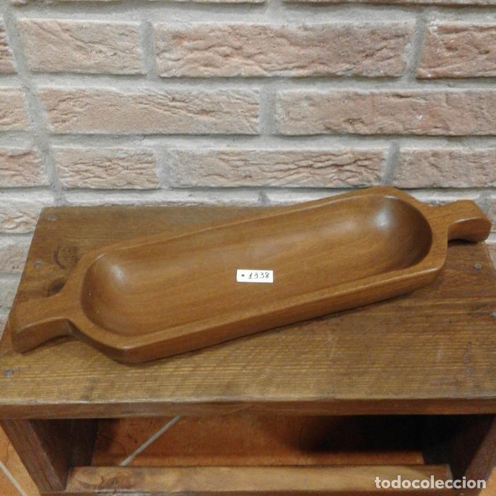 Antig&uuml;edades: CUENCO DE MADERA DE CAOBA - Foto 1