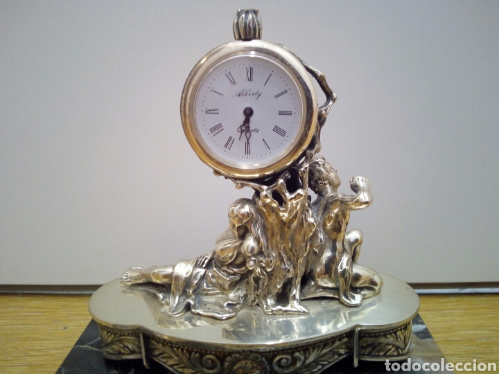 Antig&uuml;edades: Reloj en plata de ley de la casa Alberty - Foto 2